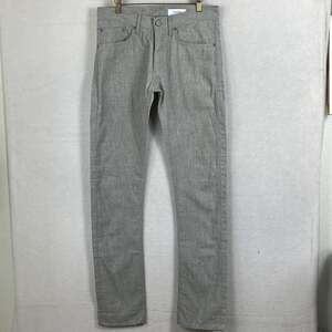Gustin Gray Denim Skinny Jeans Men's 32 Cotton Button Fly Retro